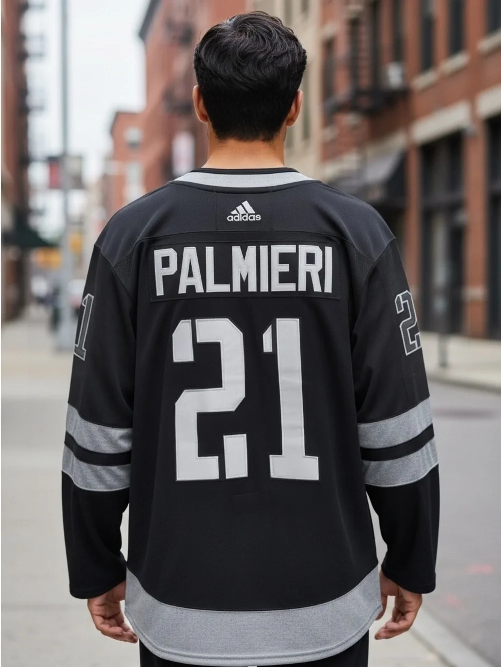 Adidas NHL New Jersey Devils Palmieri jersey in Black & Red